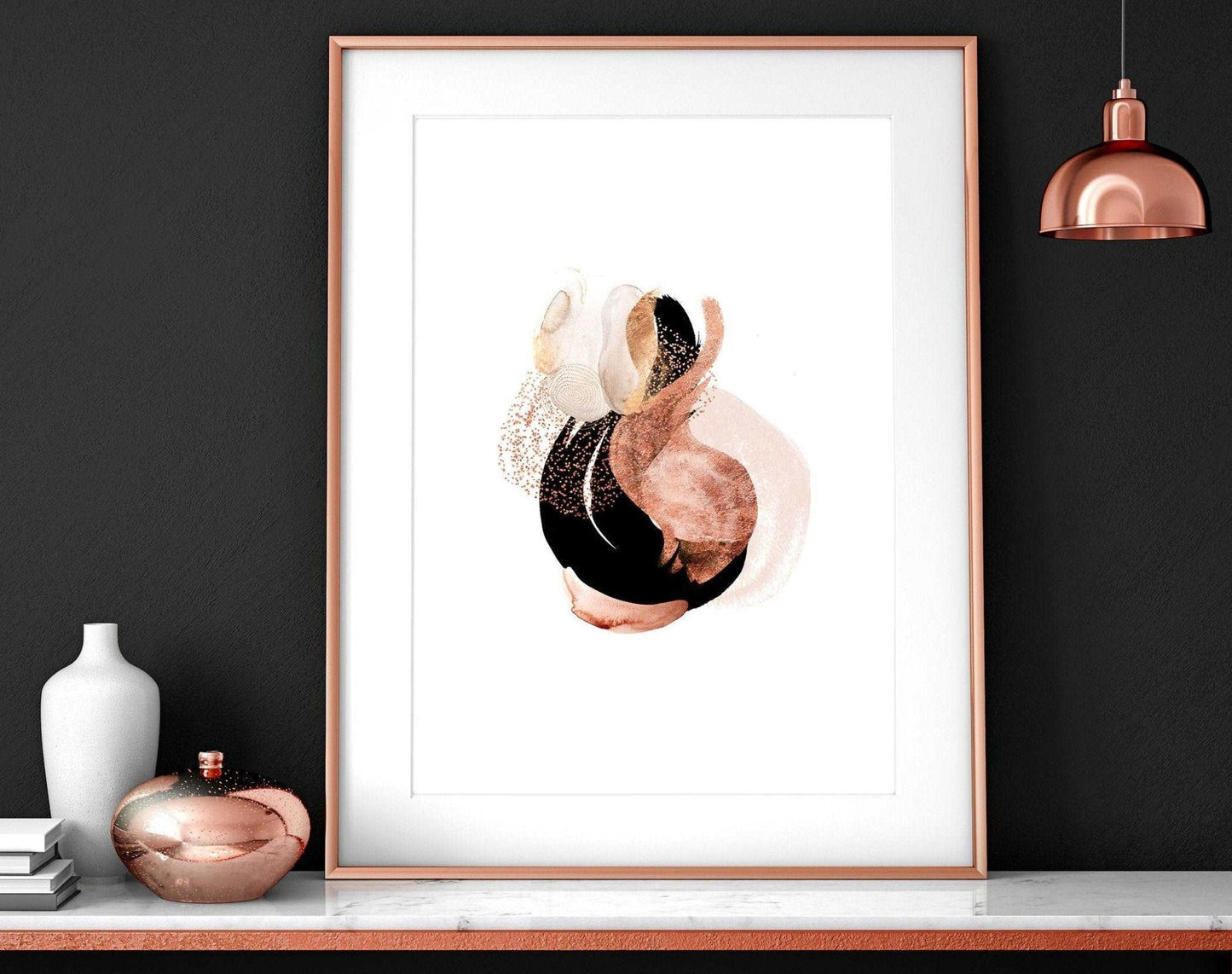 Abstract wall print set | set of 3 wall art prints