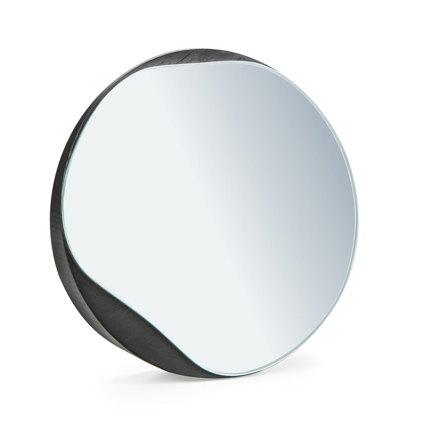 Cosmetic Round Mirror (Oak Wood or Black)