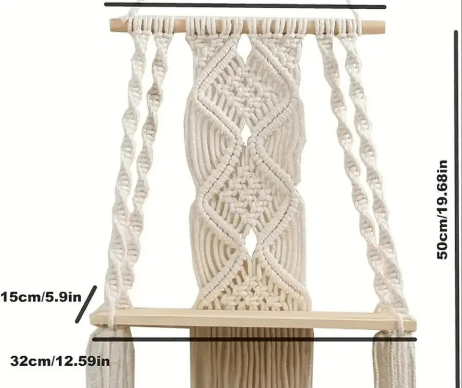 Macrame Wall Tapestry Plant Holder