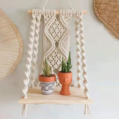 Macrame Wall Tapestry Plant Holder