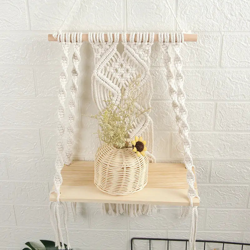 Macrame Wall Tapestry Plant Holder