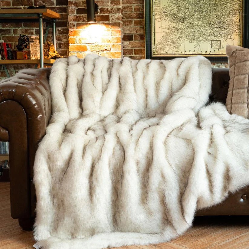 Luxury Faux Fox Fur Blanket